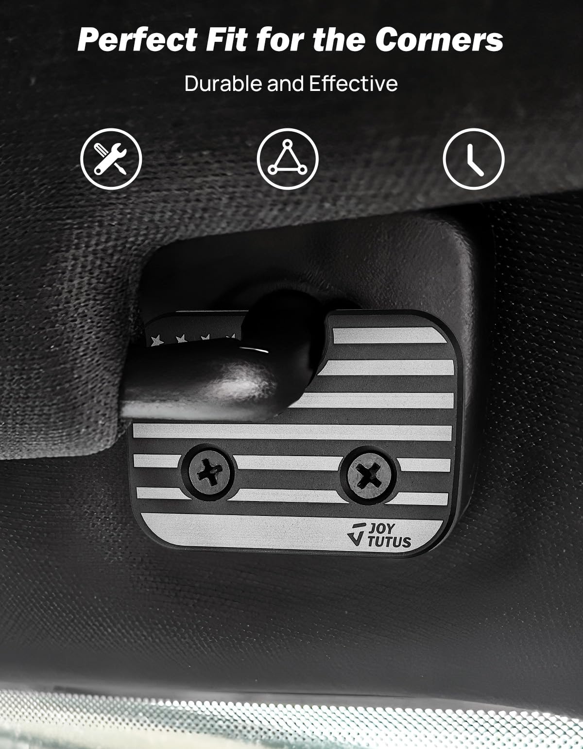 JOYTUTUS installed on Ram 1500 front passenger visor demonstrating restored hold