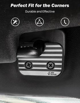 JOYTUTUS installed on Ram 1500 front passenger visor demonstrating restored hold