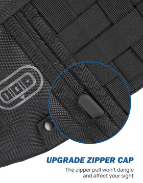 JOYTUTUS zippered pocket detail holding keys, protects valuables while driving
