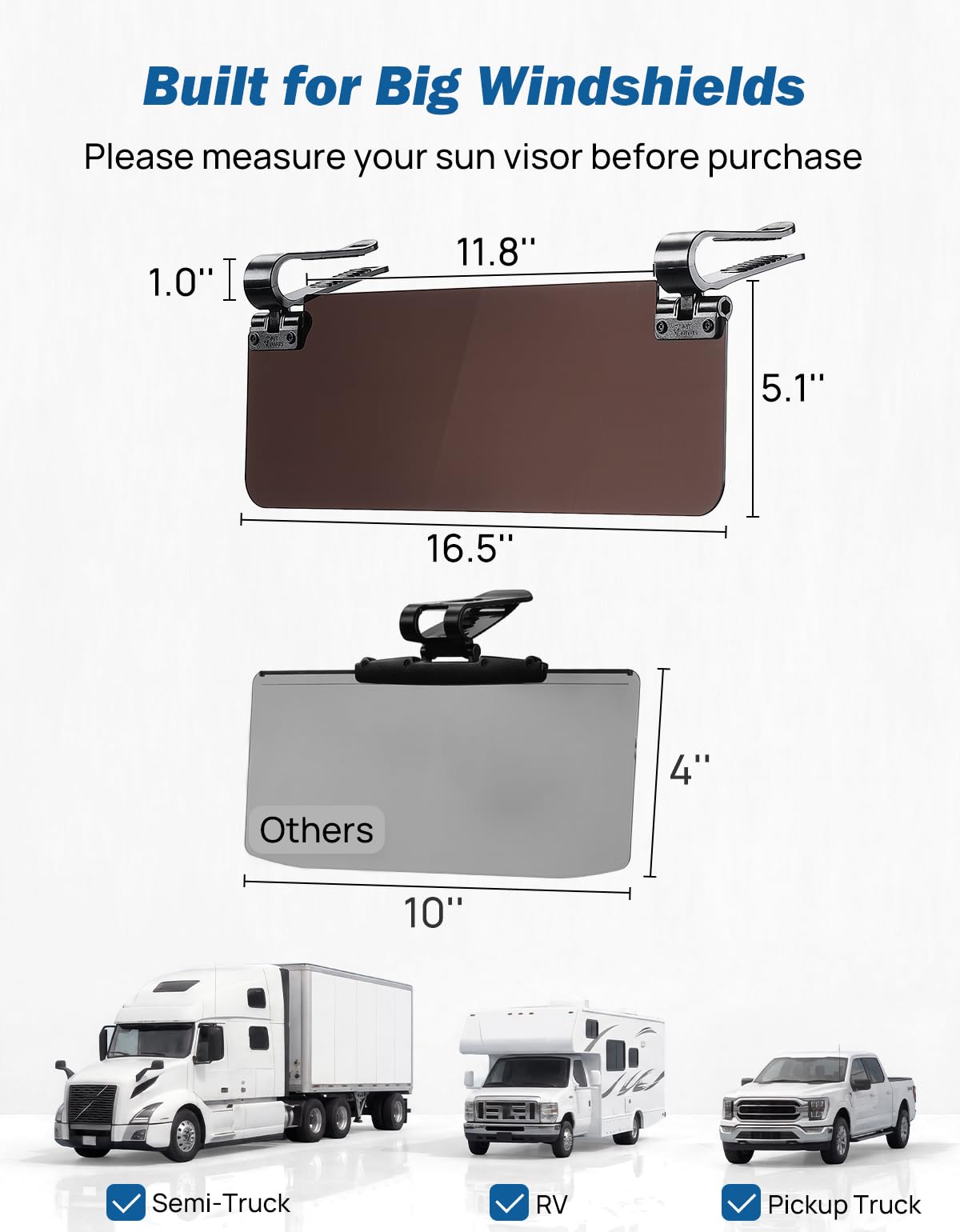 JOYTUTUS visor extender demonstrating 180-degree angle adjustment for custom shading