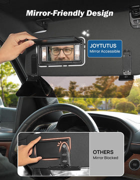 JOYTUTUS in-car lifestyle shot reducing stray light for comfortable driving