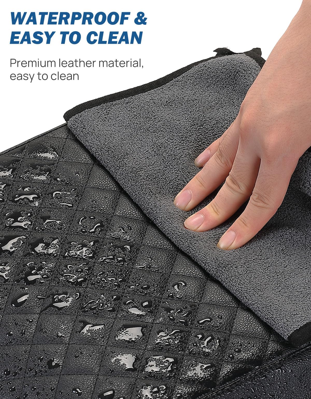 JOYTUTUS waterproof surface being wiped clean for easy maintenance