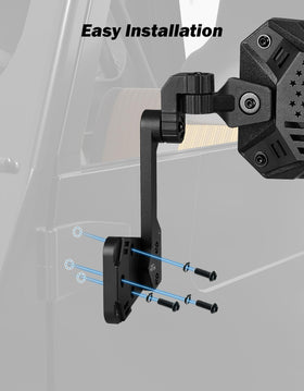 JOYTUTUS metal mounting bracket detail showing rust-proof coating benefit