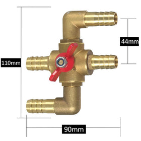Joywayus close-up of 5/8" (16mm) barb connection depicting secure hose fit and leak resistance