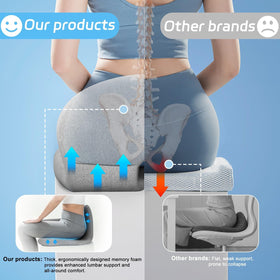 jpinlr non-slip base and strap keeping cushion stable for safer seating