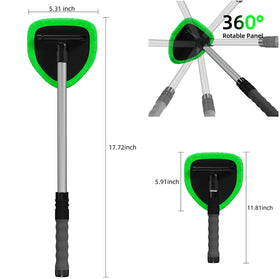 JPJCOOY extended aluminum handle demonstrating reach and stability