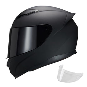 JQF Gear helmet front view showing full-face protection and DOT safety