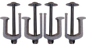 JQuad front view of four Easy Mount clamps showing complete kit benefit