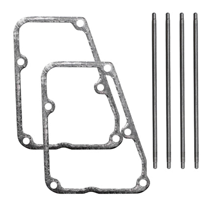 JRbuid front view of packaged push rods and gaskets showing included parts and labeling