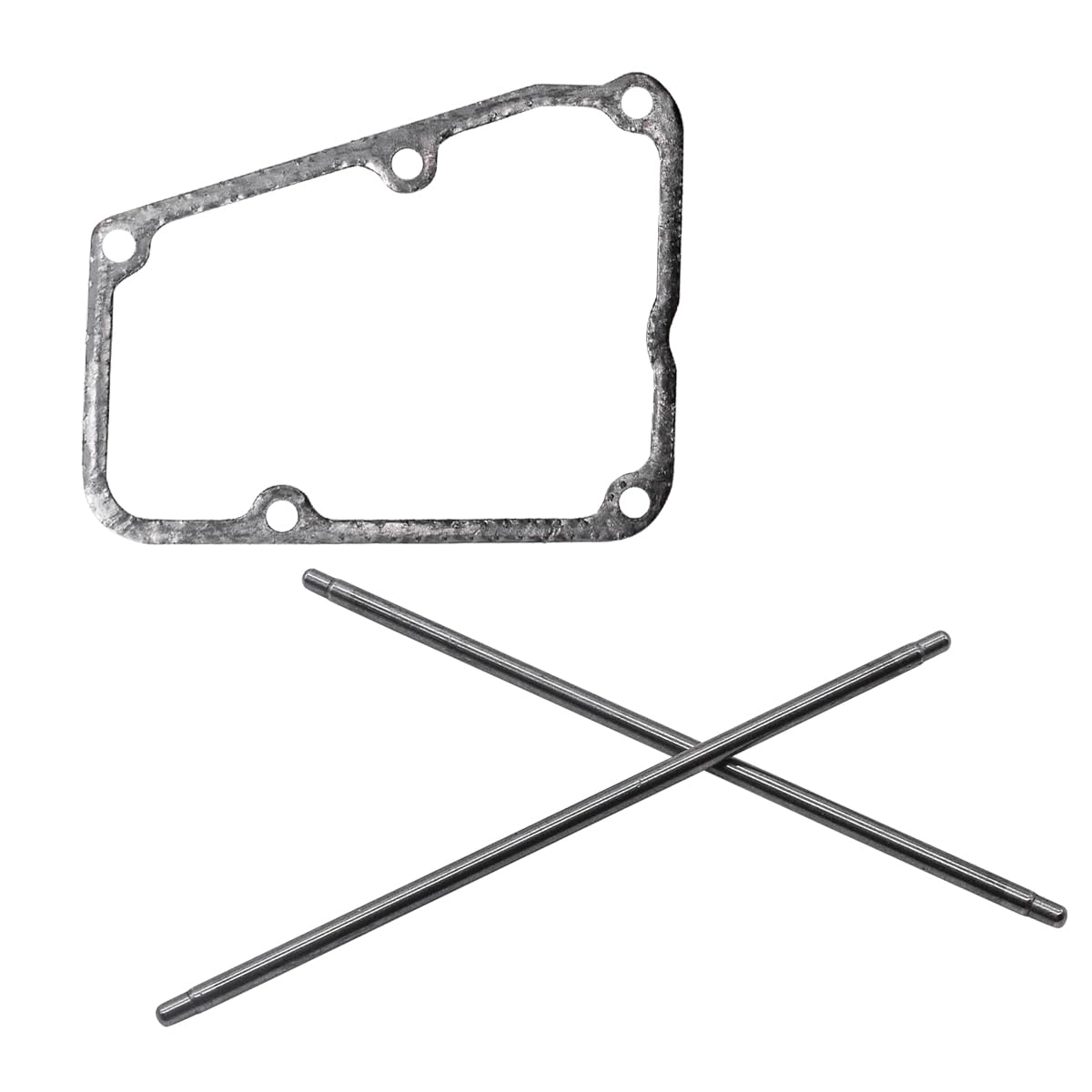 JRbuid installed push rods and gasket under valve cover illustrating correct fit and reduced leaks