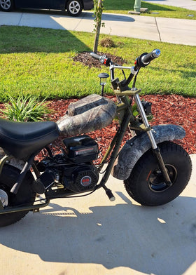 JRL mounted on dirt bike in trail setting showing durable performance