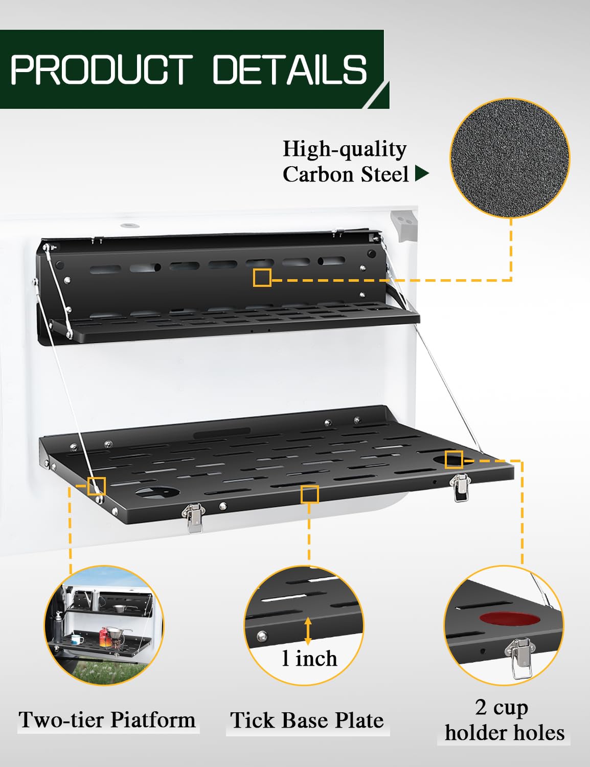 JROAD included hardware and mounting kit for simple bolt-on installation