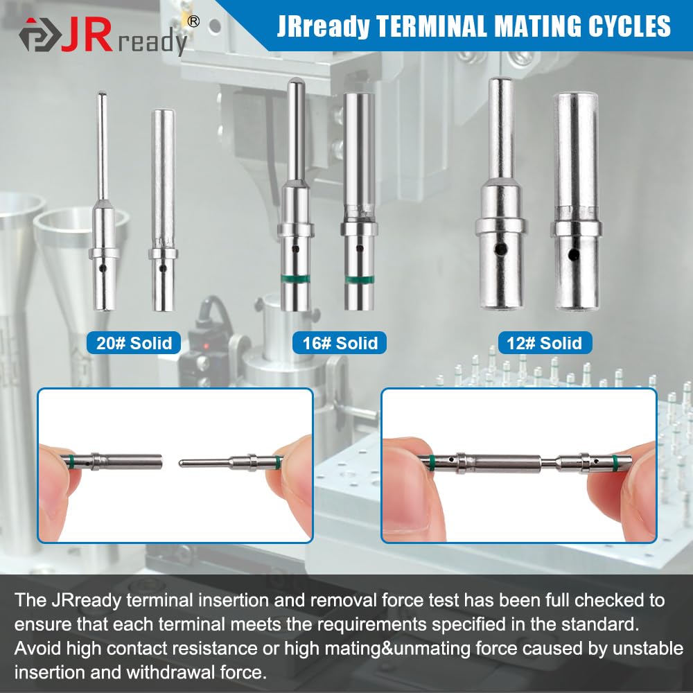 JRready assembled 2-pin connector in use provides sealed engine connection