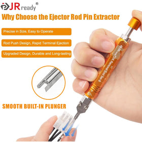 JRready built-in plunger detail demonstrating quick depress-and-eject action