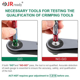 JRready crimping a Deutsch connector in a vehicle harness for reliable electrical joins