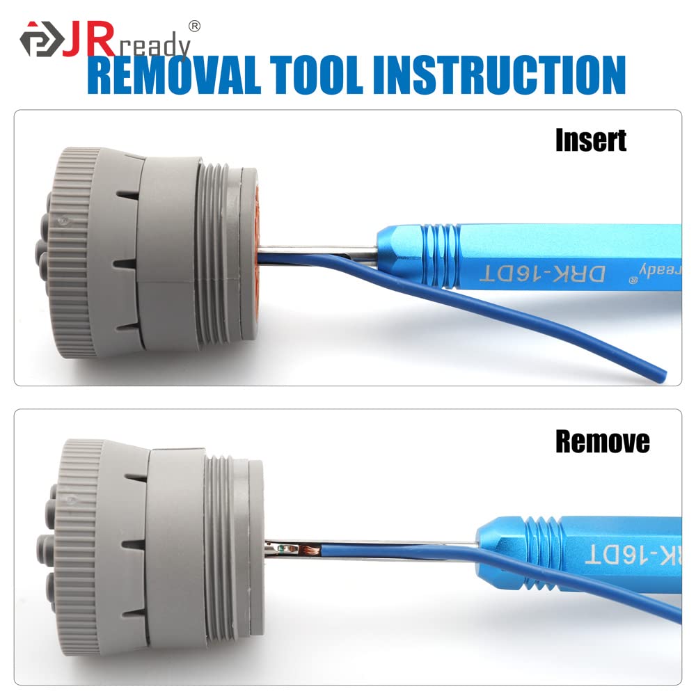 JRready DRK-16DT anodized handle detail offering improved grip and comfort during extraction