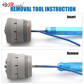 JRready DRK-16DT anodized handle detail offering improved grip and comfort during extraction