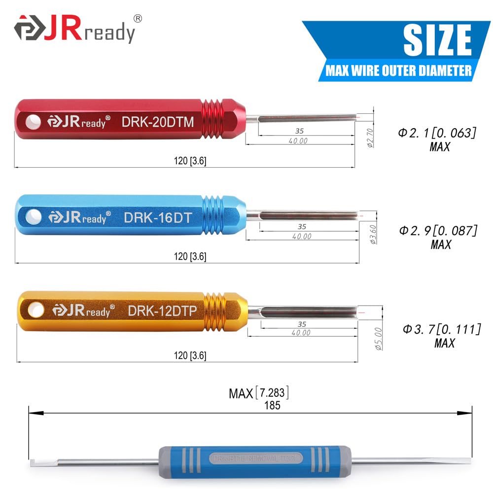 JRready DRK-20DTM stainless steel shaft close-up showing robust tip for safe terminal release