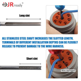 JRready DRK-RT1B pick removal tool with hook and screwdriver ends for versatile connector work
