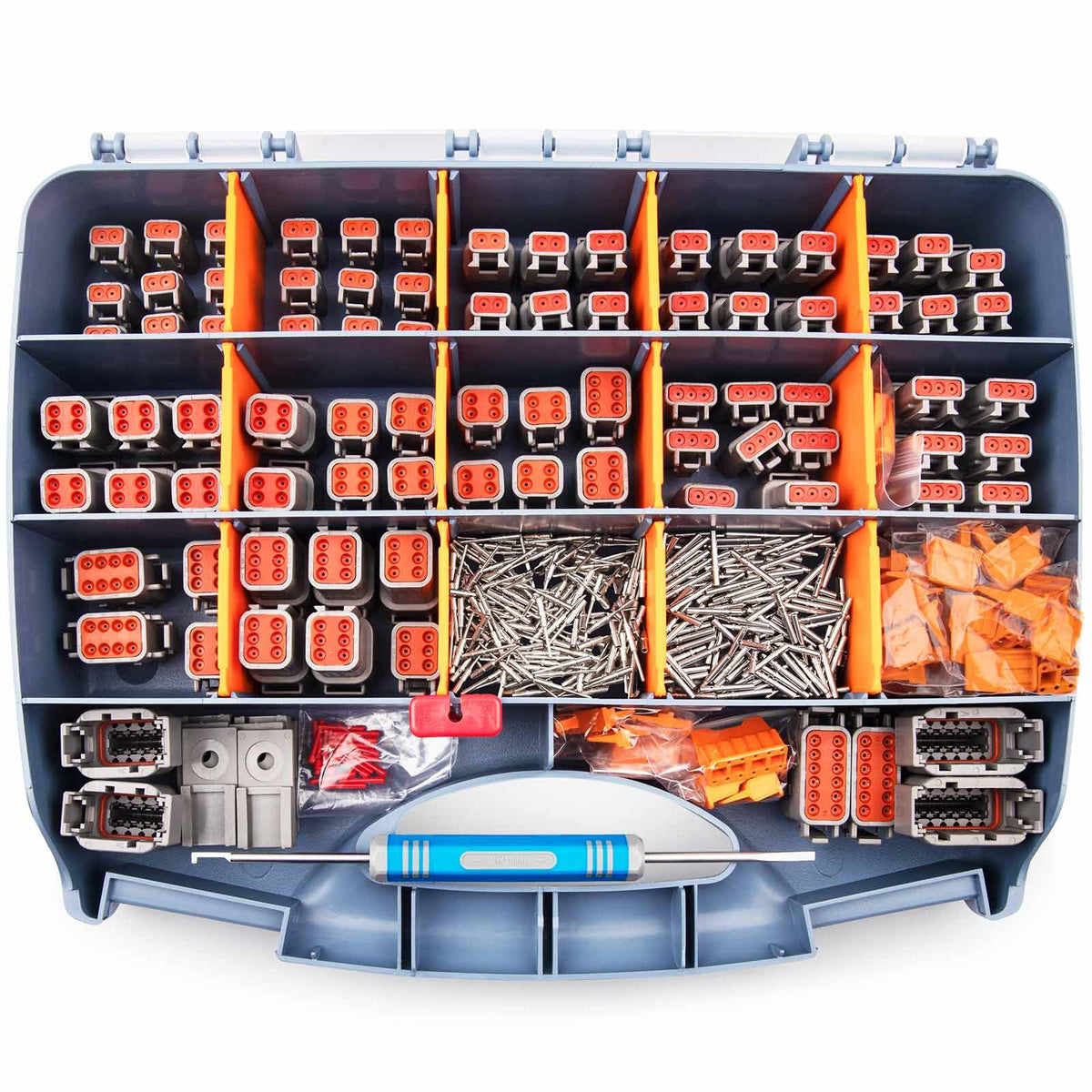 JRready kit front packaging showing full 542-piece set and organized layout benefits