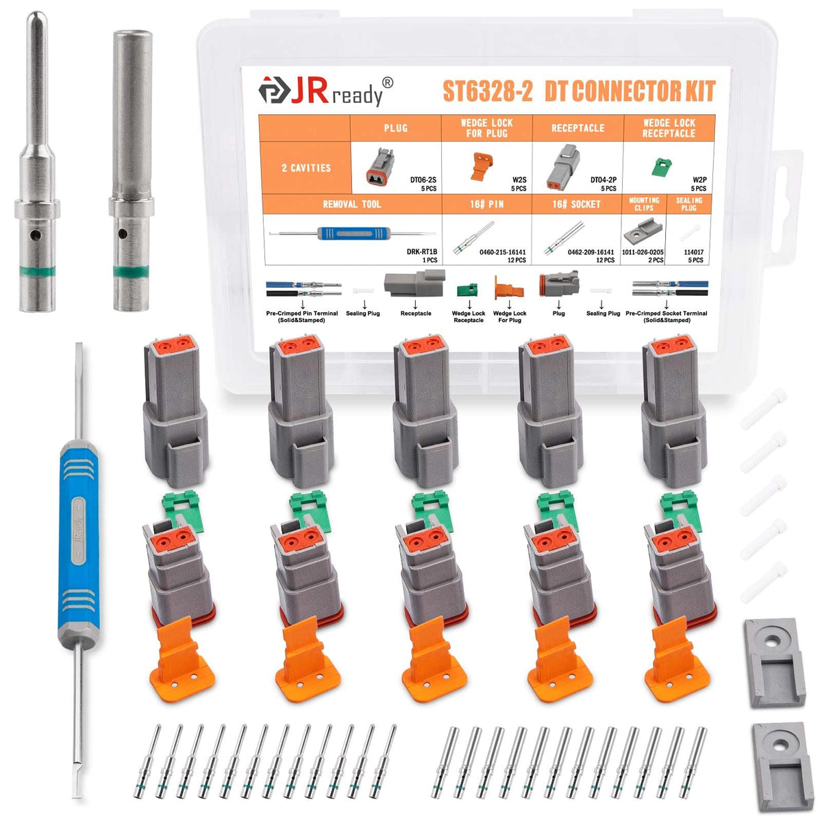 JRready front packaging showing complete ST6328-2 kit and benefits
