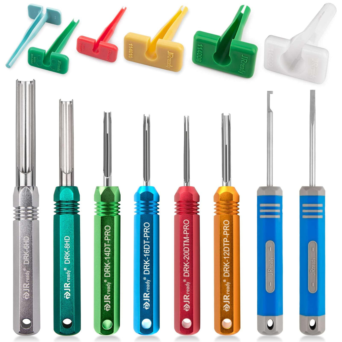 JRready front packaging showing complete pin removal kit and included tools