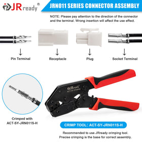 JRready assorted 2/4/6/8-pin housings arranged to show connector variety and selection options