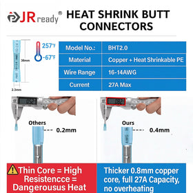 JRready connector installed on boat wiring showing marine durability