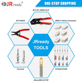 JRready bench assembly scene showing connectors in use for quick project assembly and repairs