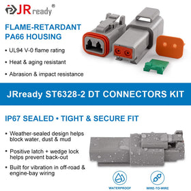 JRready mounting clips and removal tool for easier installation and service