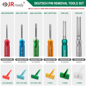 JRready assorted pin removal tools laid out, enabling fast safe depinning