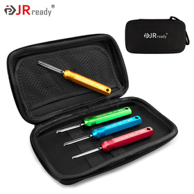 JRready scale and gauge reference comparing extractors to metric ruler for size clarity