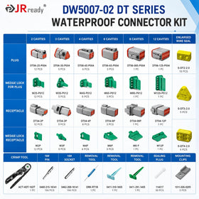 JRready connector and ruler scale comparison showing compact size and fitment