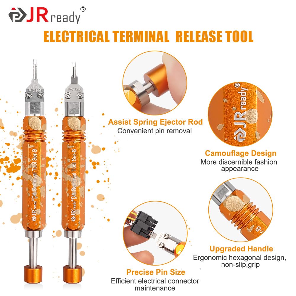 JRready tool in use extracting a Micro-Fit pin for fast safe removal