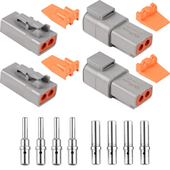 JRready front view of ST6138 connector showing waterproof housing and secure latch
