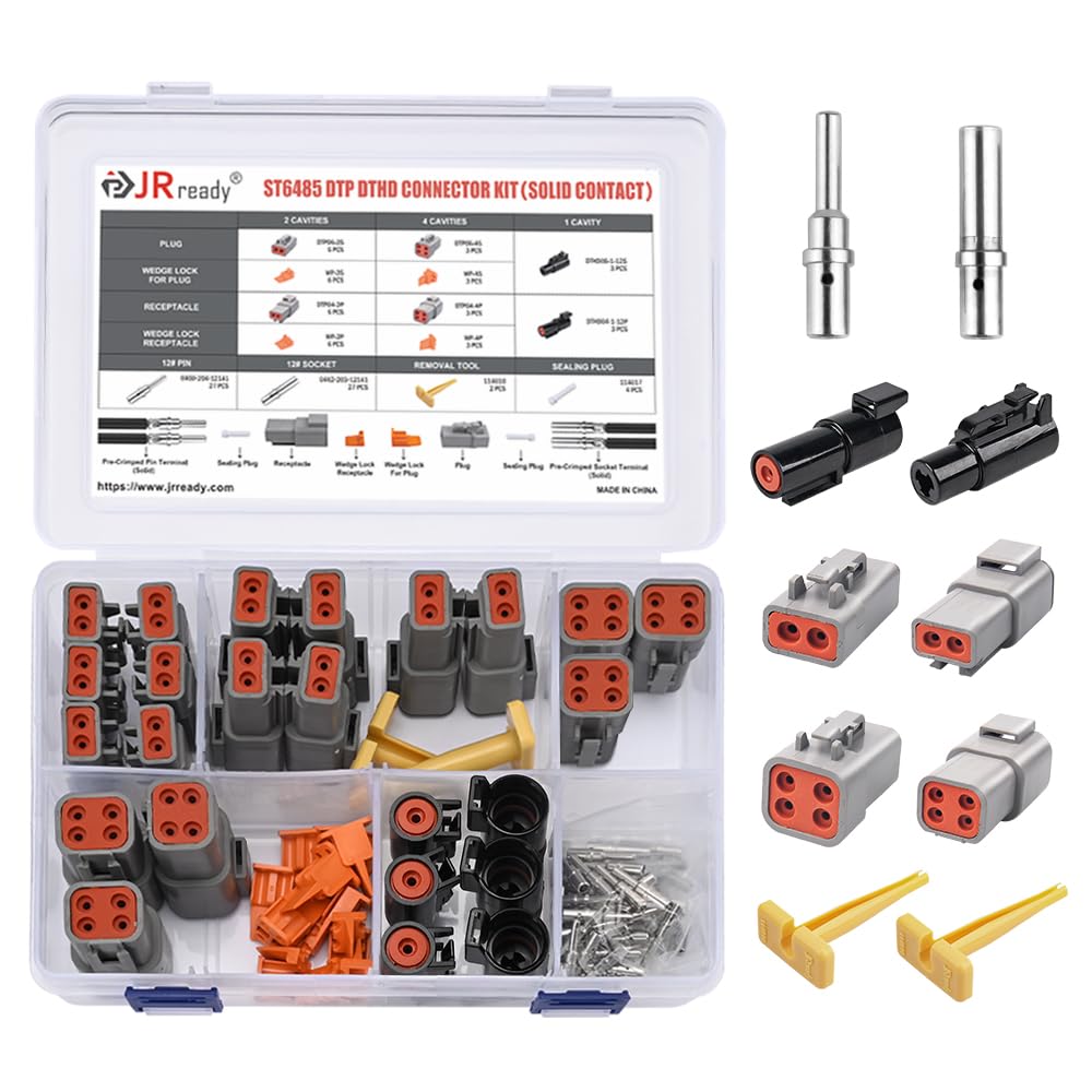 JRready front layout of kit showing all connector components and benefit of organized parts
