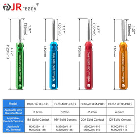 JRready stainless-steel shafts closeup highlighting durable long slotted shafts for precision