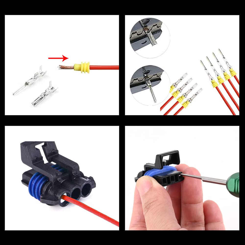JRready tools in use on wiring harness illustrating damage-free terminal extraction benefit