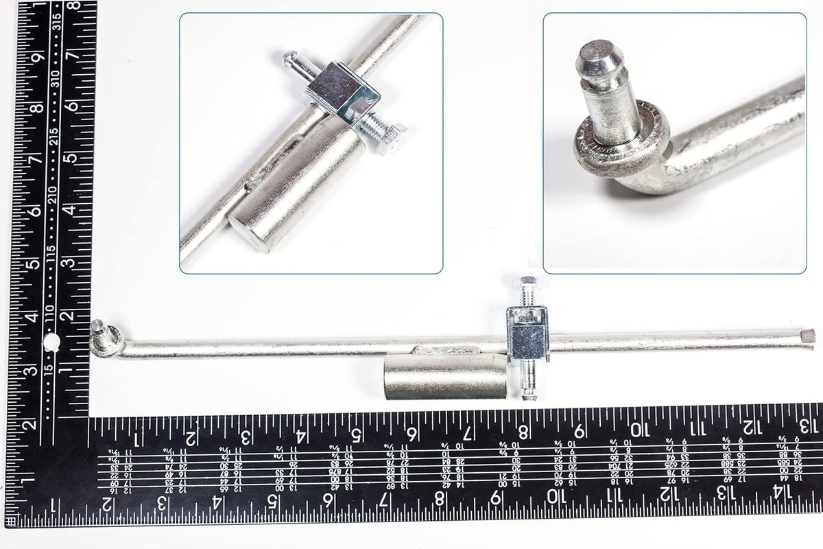 JSDAN linkage next to ruler for size scale helping proper part verification