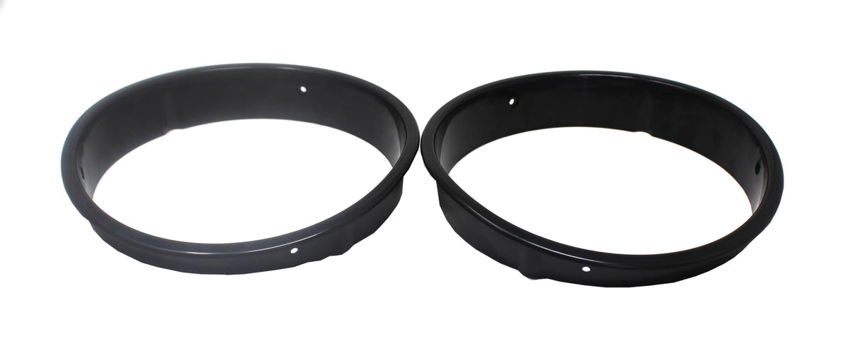 JSP Manufacturing bezels installed on Jeep Wrangler TJ showing precise fit and restored look