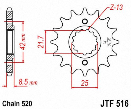 JT sprocket close-up of SCM415 teeth showing precision machining benefit