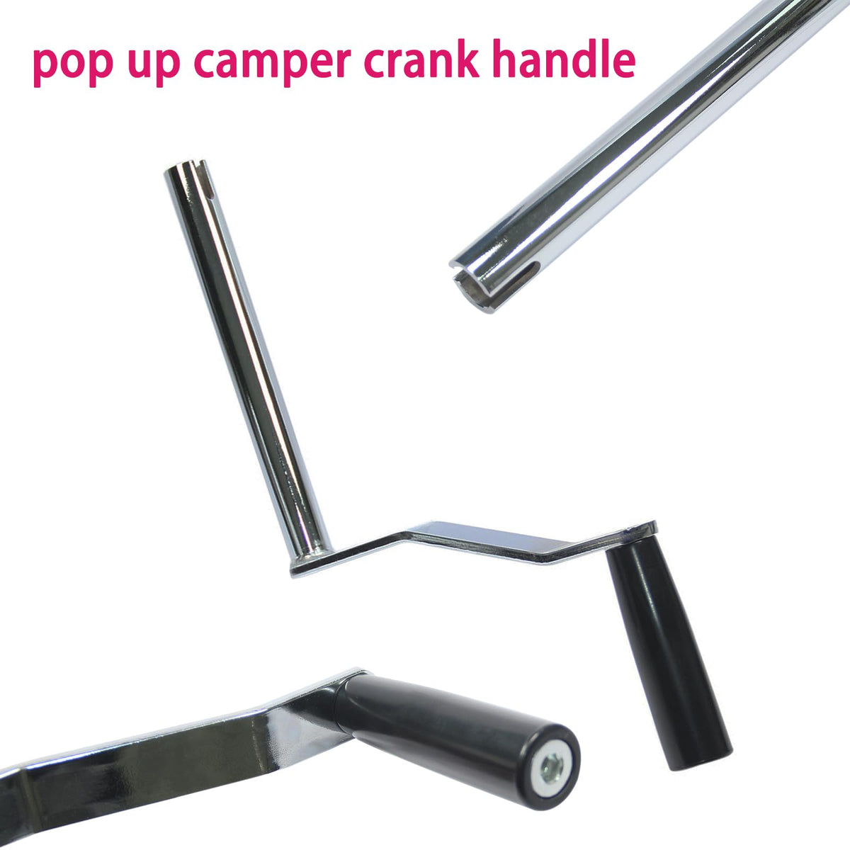 JTEYINH crank handle grip close-up highlighting ergonomic surface for reduced fatigue