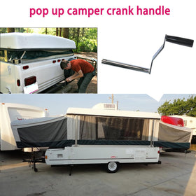 JTEYINH crank handle size comparison illustrating compact form for convenient storage