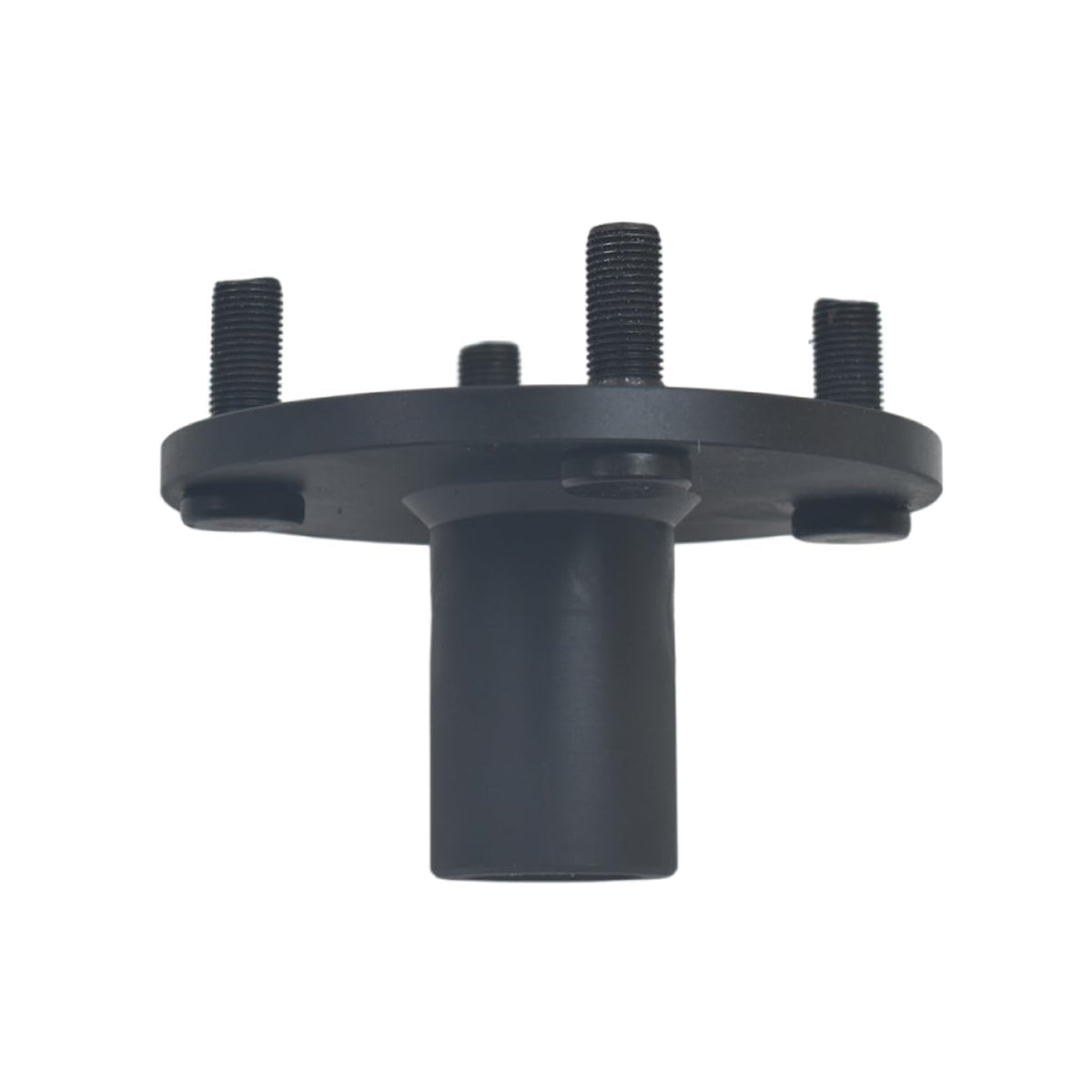 jtfrkope hub mounted on 8" wheel demonstrating ready-to-install fit for karts