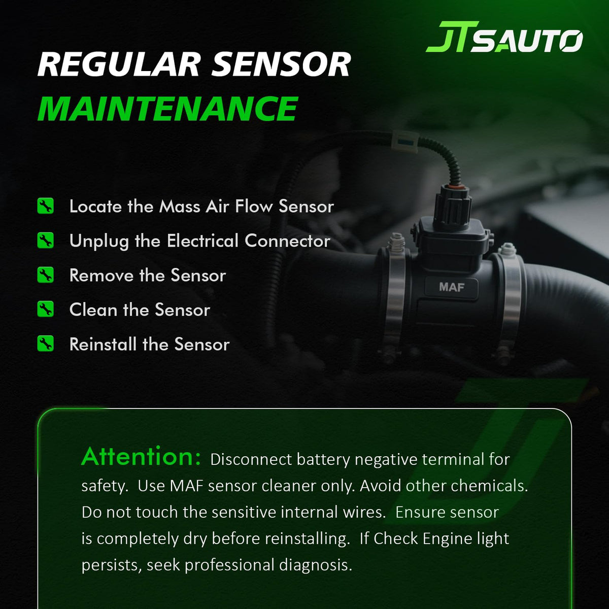 JTSAUTO product packaging and label showing compatibility and part numbers
