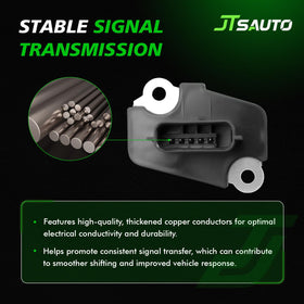 JTSAUTO MAF beside ruler illustrating compact size for easier installation
