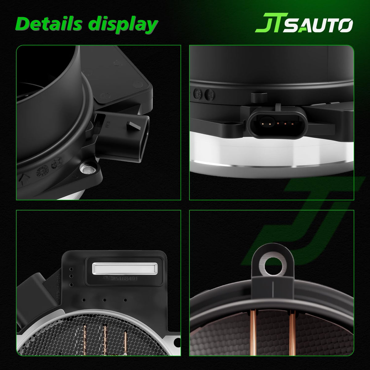 JTSAUTO MAF sensor element detail, OE-grade internals for accurate airflow data