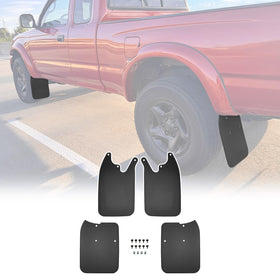 JTYZSM front mud flap installed on Tacoma showing clean protection