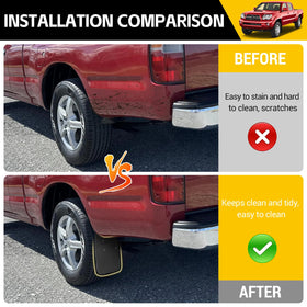 JTYZSM rear mud flap on truck demonstrating comprehensive coverage