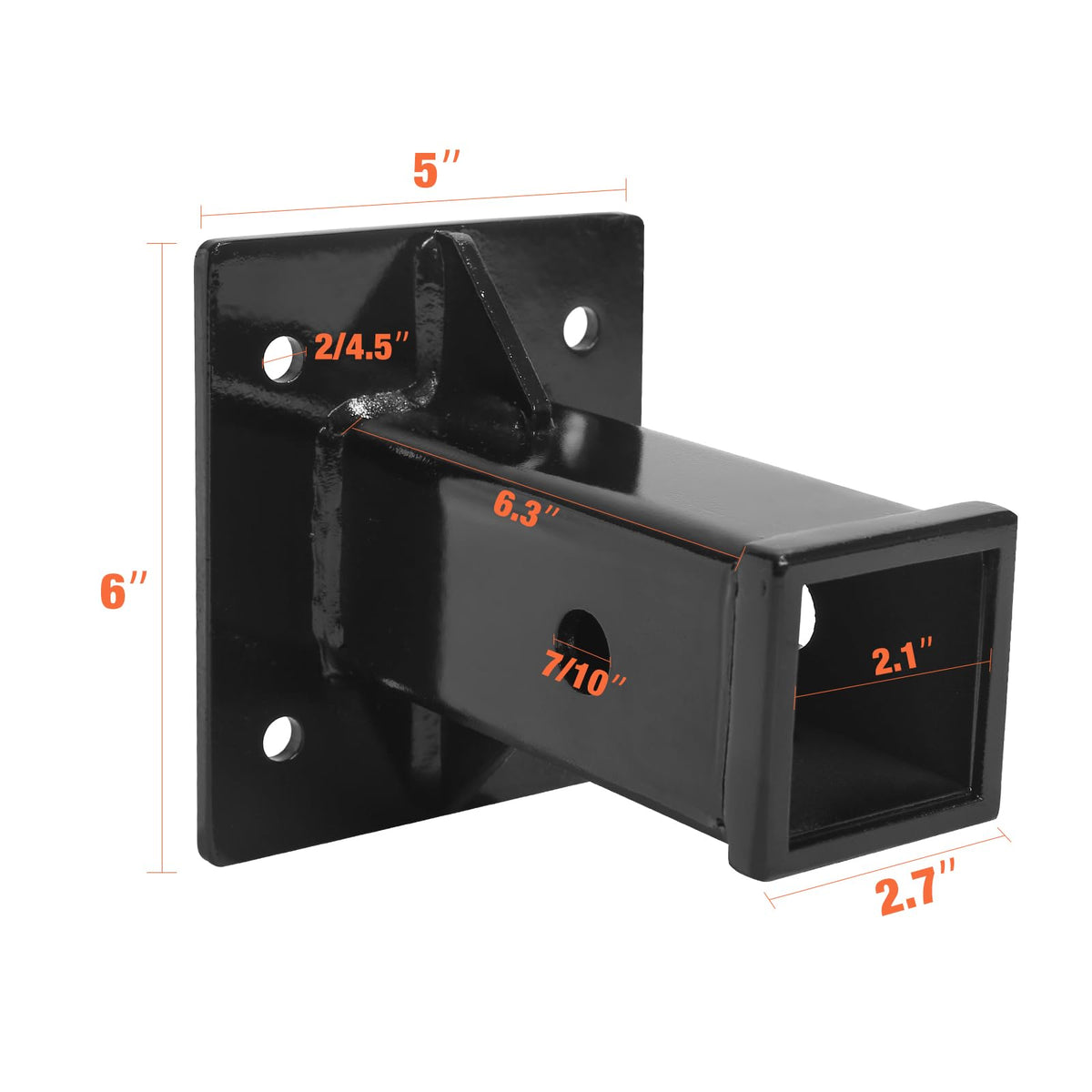 JTZFD close-up of steel pin and securing clip illustrating stable hitch connection and safety
